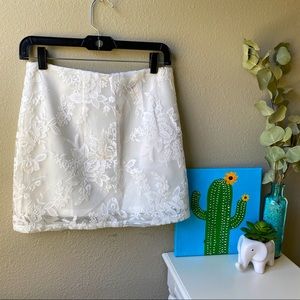 Yoins White Formal Skirt